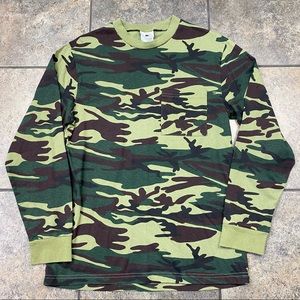 Men’s Horizon Long Sleeve Camo Pocket T-Shirt Size Small